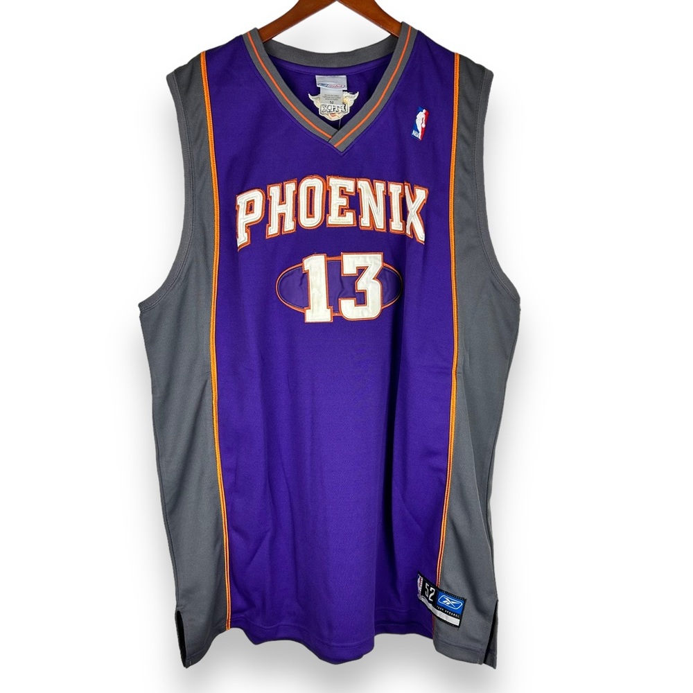 NWT Vintage Reebok NBA Phoenix Suns Nash #13 Basketball Jersey Size 52